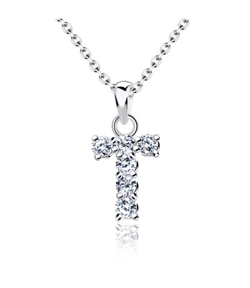 Necklace Silver T Shape SSLPE-T